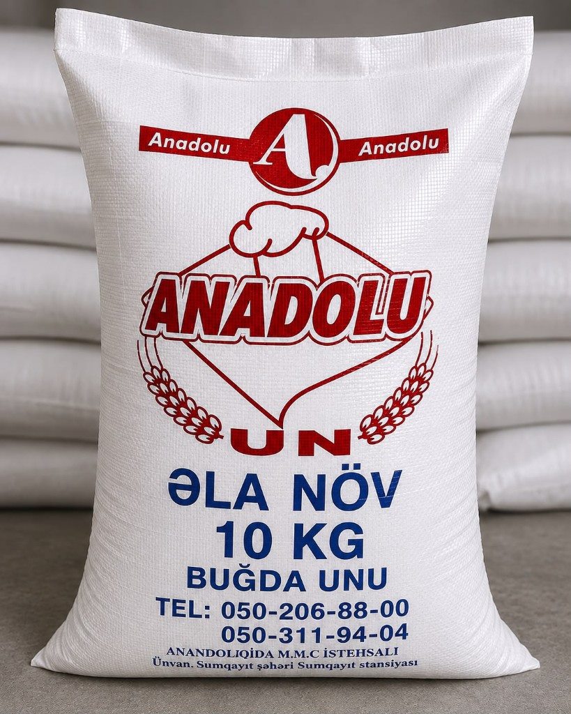 Anadolu əla növ 10 kq un kisəsi