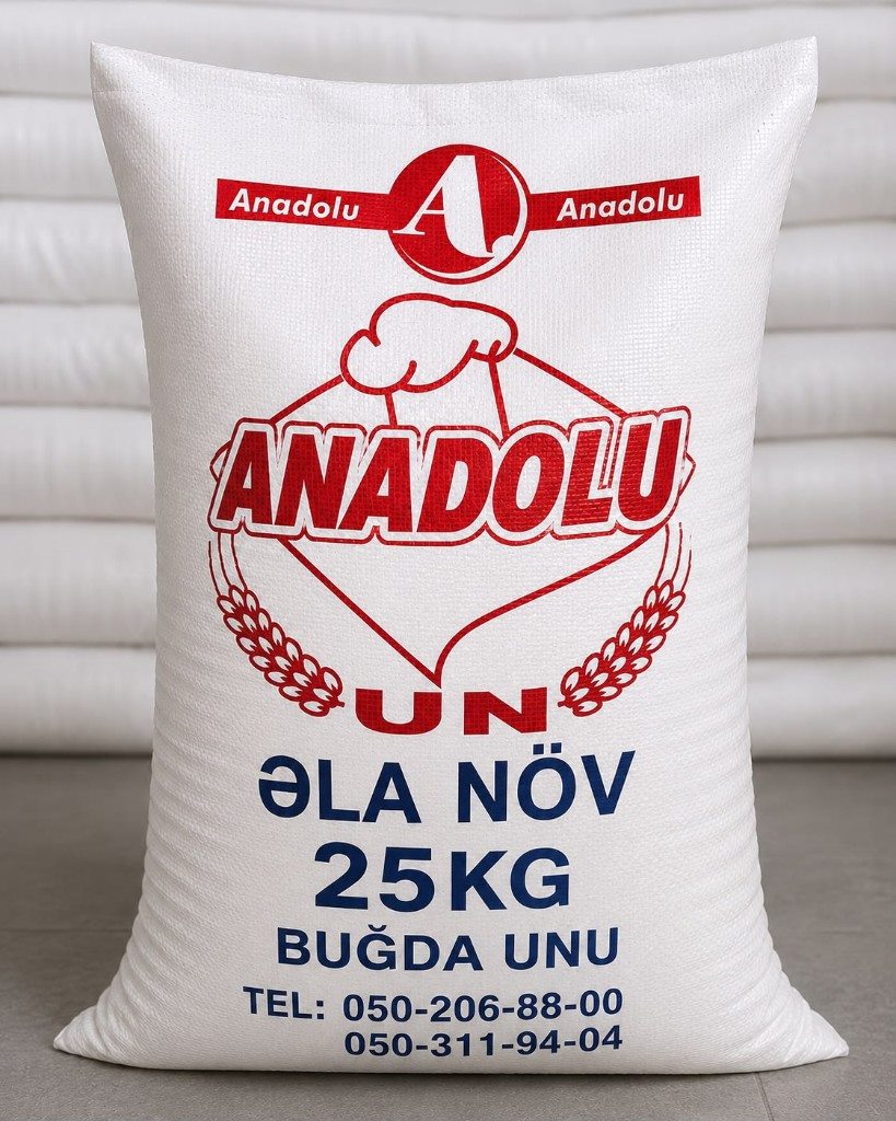 Anadolu əla növ 25 kq un kisəsi